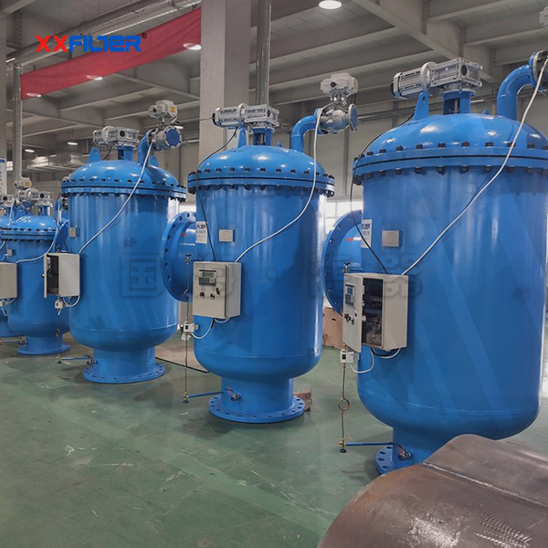 300m3循環工業水過濾直角式自清洗過濾器