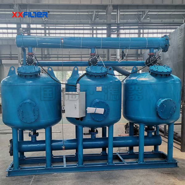 循環水過濾5罐并聯淺層砂過濾器