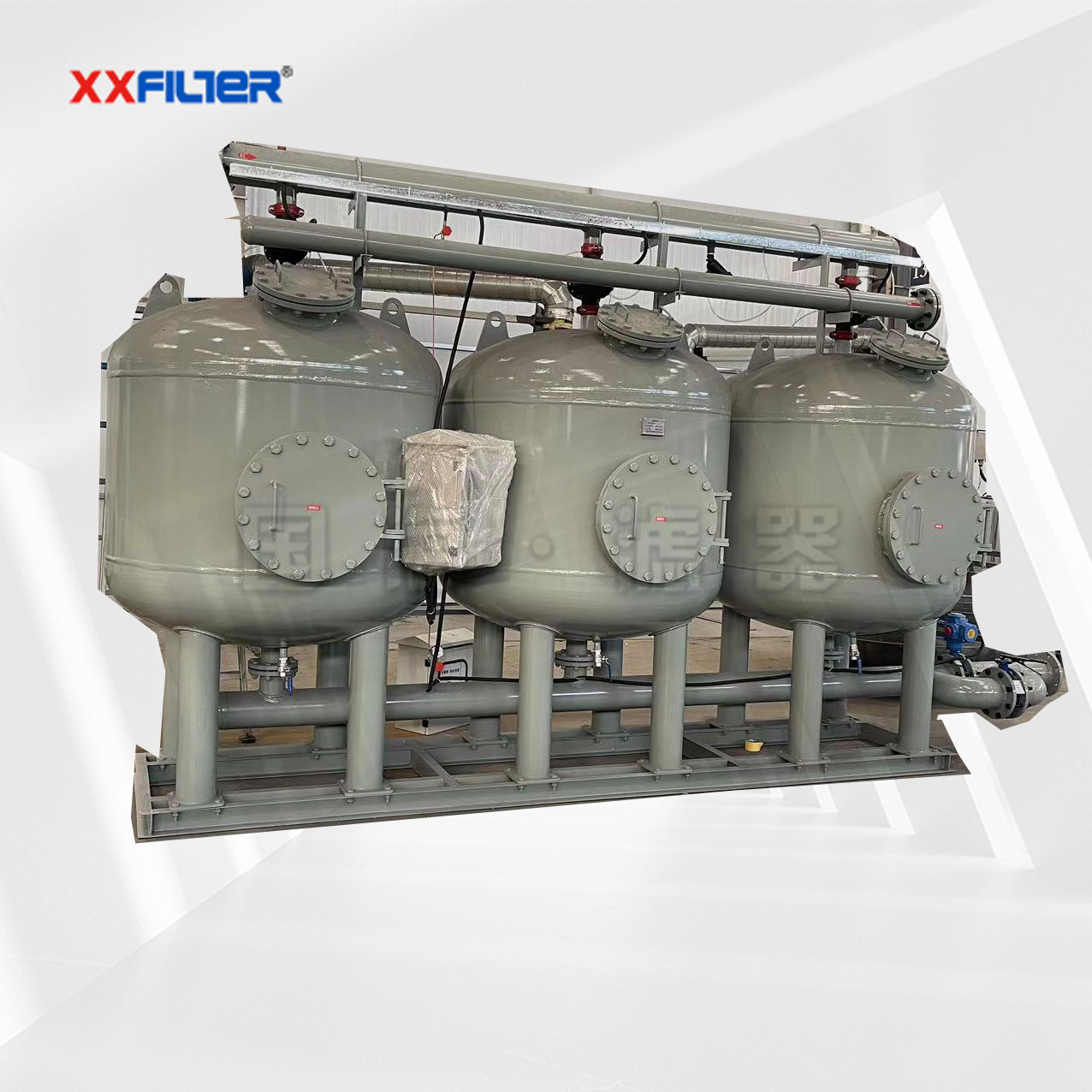 冷卻水循環三罐并聯淺層砂過濾器