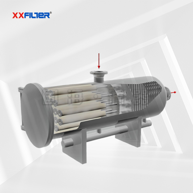 天然氣雙切向旋風子氣液分離