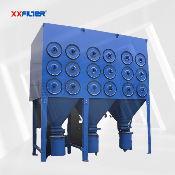 斜插式濾筒除塵器脈沖清灰